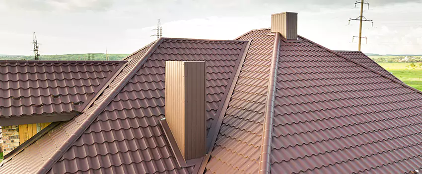 Residential Chimney Flashing Restoration in Summit, NJ