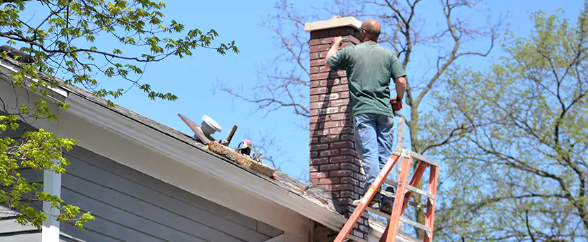 Vinyl and PVC Chimney Flashing Installation in Summit, NJ