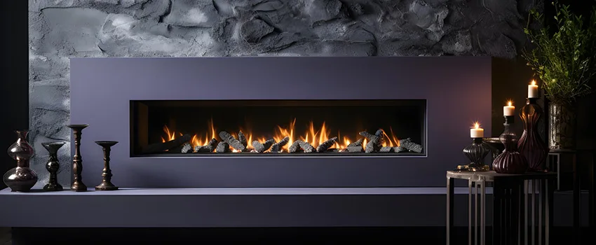 Ember Bed for Ventless Gas Fireplace in Summit, NJ